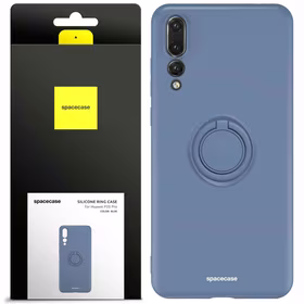 Spacecase Silikoninis dėklas su žiedu Huawei P20 Pro mėlynas