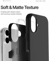 Dėklas Mercury Pure Magsafe Silicon Case Apple iPhone 17 juodas