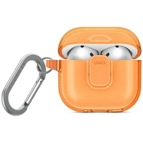 Uniq Glase Pro dėklas AirPods 4 - oranžinis