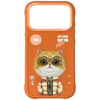 Nimmy Cool&Cute 2.0 Cat deklas iPhone 17 Pro Max - oranzinis