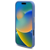 Guess 4G Logotipo plokštelė Magnetinis dėklas telefonui iPhone 16 Pro - mėlynas