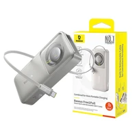 Išorinė baterija Baseus OS Free2Pull 10000mAh 30W + laidas (pilka)