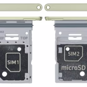 SIM kortelės laikiklis Samsung A556 A55 5G Awesome Lemon originalus (service pack)