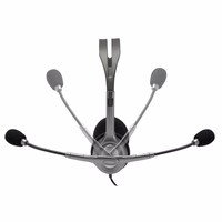 Logitech H111 Laisvų rankų įranga Vielinis Su lankeliu Biuras / skambučių centras Pilka