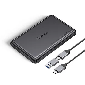 "Orico DDL25-C3" 2,5 colių HDD/SSD USB-C 5Gb/s diskinis kaupiklis - juodas