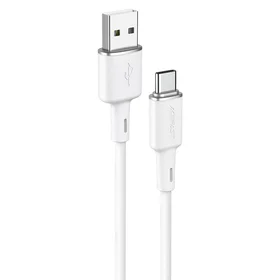 Acefast USB kabelis - USB Type C 1.2m, 3A baltas (C2-04 baltas)