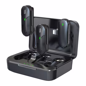 "Devia" mikrofonas "Smartfon Kintone Lightning" belaidis 2in1 juodas