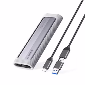 Orico AXM2S-G2-V1 M.2 NVME/NGFF USB-C/USB-A į USB-C 6Gb/s / 10Gb/s diskų dėklas - pilkas