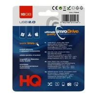 IMRO USB atmintinė juoda 16GB USB2.0