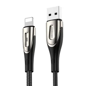 USB kabelis Lightning įrenginiams Joyroom Sharp S-M411 2.4A, 3m (juodas)