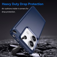 Anglies dėklas telefonui, skirtas Xiaomi Redmi Note 13 Pro – mėlynas