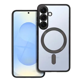 ELECTRO MAG COVER magnetinis dėklas telefonui, suderinamas su MagSafe, skirtas SAMSUNG S25, juodas