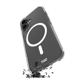 Puro Impact Clear D3O Magnetinis Silikoninis dėklas telefonui iPhone 16 - Skaidrus
