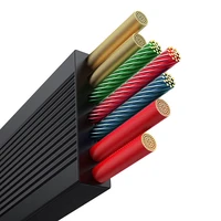 3in1 kabelis Baseus Free2Draw USB į M+L+C 100W, 1.1m (juodas)