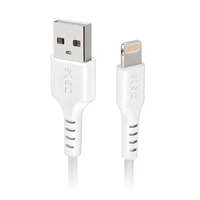 SBS TECABLEUSBIP589W USB-A - Lightning kabelis - baltas