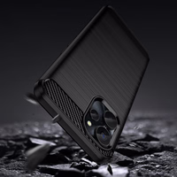 Carbon Case dėklas Realme 10 5G / Realme 9i 5G lankstus silikoninis anglies dangtelis juodas