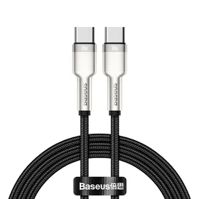 Baseus kabelis Cafule Metal PD USB-C - USB-C 1,0 m juodas 100W