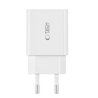 Tech-Protect C35W 2x USB-C PD 35W įkroviklis su USB-C / USB-C kabeliu - baltas