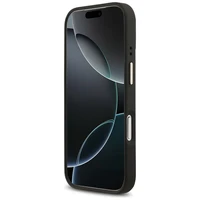Guess Grūdėtas Strass Logotipas Magnetinis dėklas telefonui iPhone 17 Pro - juodas