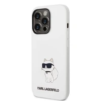 Karl Lagerfeld Silicone Choupette dėklas telefonui iPhone 14 Pro Max - baltas