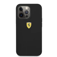Ferrari FESSIHMP13XBK iPhone 13 Pro Max 6.7 kietasis dėklas silikoninis MagSafe, juodas