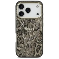 Guess Python Pattern Magnetinis dėklas iPhone 17 Pro (m) - rudas