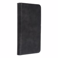 Universalus knygos tipo dėklas COMMON dydis L, skirtas IPHONE 6 PLUS / 7 PLUS / 8 PLUS / XS MAX / 11 PRO MAX / SAMSUNG S20 FE / S21 FE / S10 PLUS / A10 / A32 / A54 / XIAOMI 12 LITE / HUAWEI P30 PRO, juodas