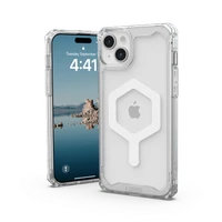 UAG Plyo Magnetinis dėklas telefonui iPhone 15 Plus - permatomas ir baltas