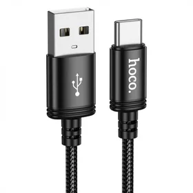 Kabelis USB-A į USB-C Hoco 3A 3 m X91 juodas