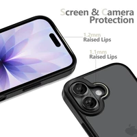 Tech-Protect MagMat dėklas iPhone 17 telefonui - matinė juoda