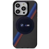 Dėklas BMW BMHMP14XHDTK iPhone 14 Pro Max 6.7" pilka/pilka kietas dėklas Trispalvės Juostos MagSafe