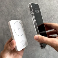 Išorinė baterija Puro Mag Plus 5000mAh 20W Qi2 suderinama su MagSafe 1x USB-C Power Delivery - balta