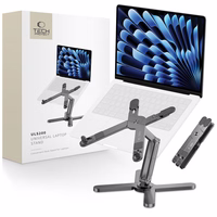 Tech-Protect ULS200 universalus stovas nešiojamiesiems kompiuteriams iki 16" - pilkas