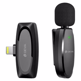 Devia microphone for smartfon Kintone Lightning juodas