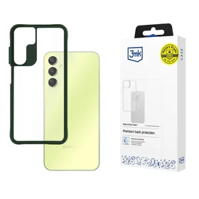 3mk Satin Armor dėklas telefonui Green Samsung Galaxy A25 5G – skaidrus