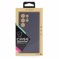 Dėklas "TM Pure Silicone" skirtas Samsung G990 S21 FE / Charcoal Gray / (Blister)