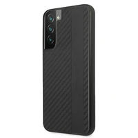 AMG Carbon Stripe&Embossed dėklas telefonui Samsung Galaxy S22+ - Juodas