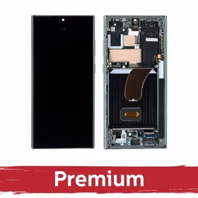 LCD ekranas suderinamas su Samsung S918 S23 Ultra su rėmeliu / juodas / OEM