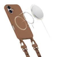 Tech-Protect MagNecklace Magnetinis dėklas telefonui su virvele iPhone 16 - ruda