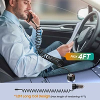 CC05 Automobilinis įkroviklis su 2 prievadais PD60 W + USB-C kabelis - juodas