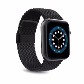 Puro Loop nailoninis dirželis Apple Watch 42/44/45/49 mm - juodas