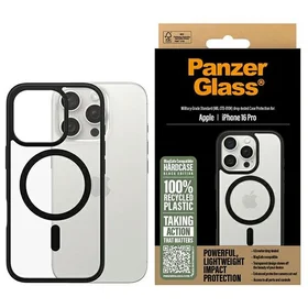 PanzerGlass kietasis dėklas iPhone 16 Pro 6.3" juodas MagSafe 1302