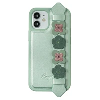 Kingxbar Sweet Series dėklas telefonui dekoruotas originaliais Swarovski kristalais iPhone 12 Pro / iPhone 12 Pro Max žalias
