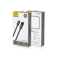Dudao L7C USB-C - USB-C 100W kabelis su LED ekranu 1m - juodas