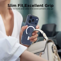 Tech-Protect FlexAir Magnetinis dėklas telefonui iPhone 17 Pro - Skaidrus su blizgučiais