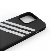 Adidas OR formuotas dėklas PU iPhone 13 Pro / iPhone 13 - juodas ir baltas