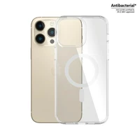 PanzerGlass HardCase su MagSafe antibakterinis karinio standarto sertifikuotas dėklas iPhone 14 Pro Max telefonui – skaidrus
