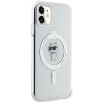 Karl Lagerfeld IML Choupette MagSafe dėklas iPhone 11 / Xr - skaidrus
