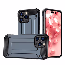 Hybrid Armor dėklas telefonui iPhone 16 Pro Max - mėlynas
