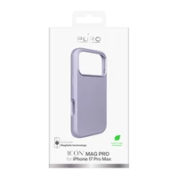 Pure Icon Magnetinis Pro skystas silikoninis dėklas iPhone 17 Pro Max, MagSafe suderinamas, su kameros apsauga ir aliuminio mygtukais - rožinis